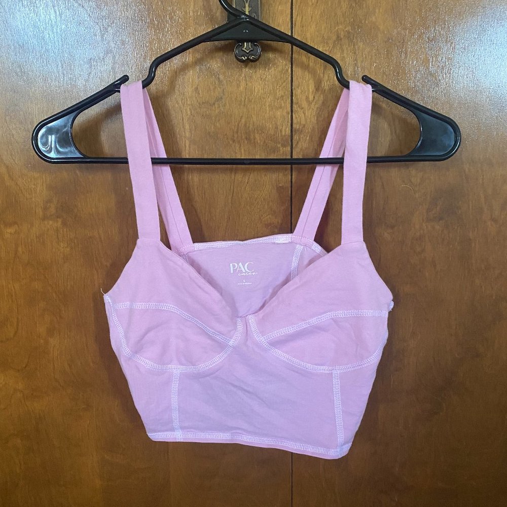 PacSun Women's Pink Corset Tank Top Size S